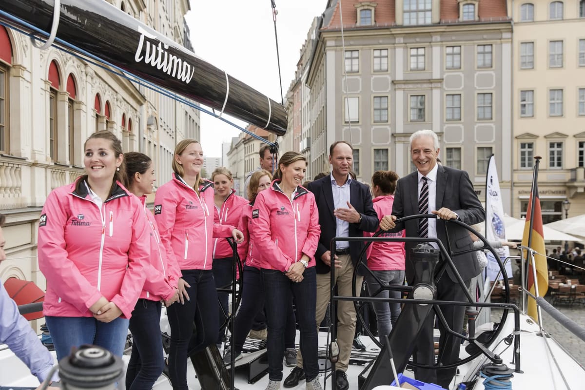 Hoher Besuch auf der Hochseeyacht